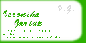 veronika gariup business card